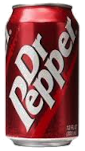 LJsPizza Patio serves Dr. Peppr soda in cans